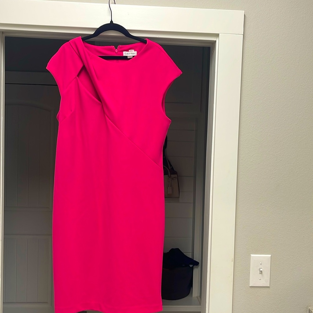 Calvin klein size 16 dress with asymmetrical cutout